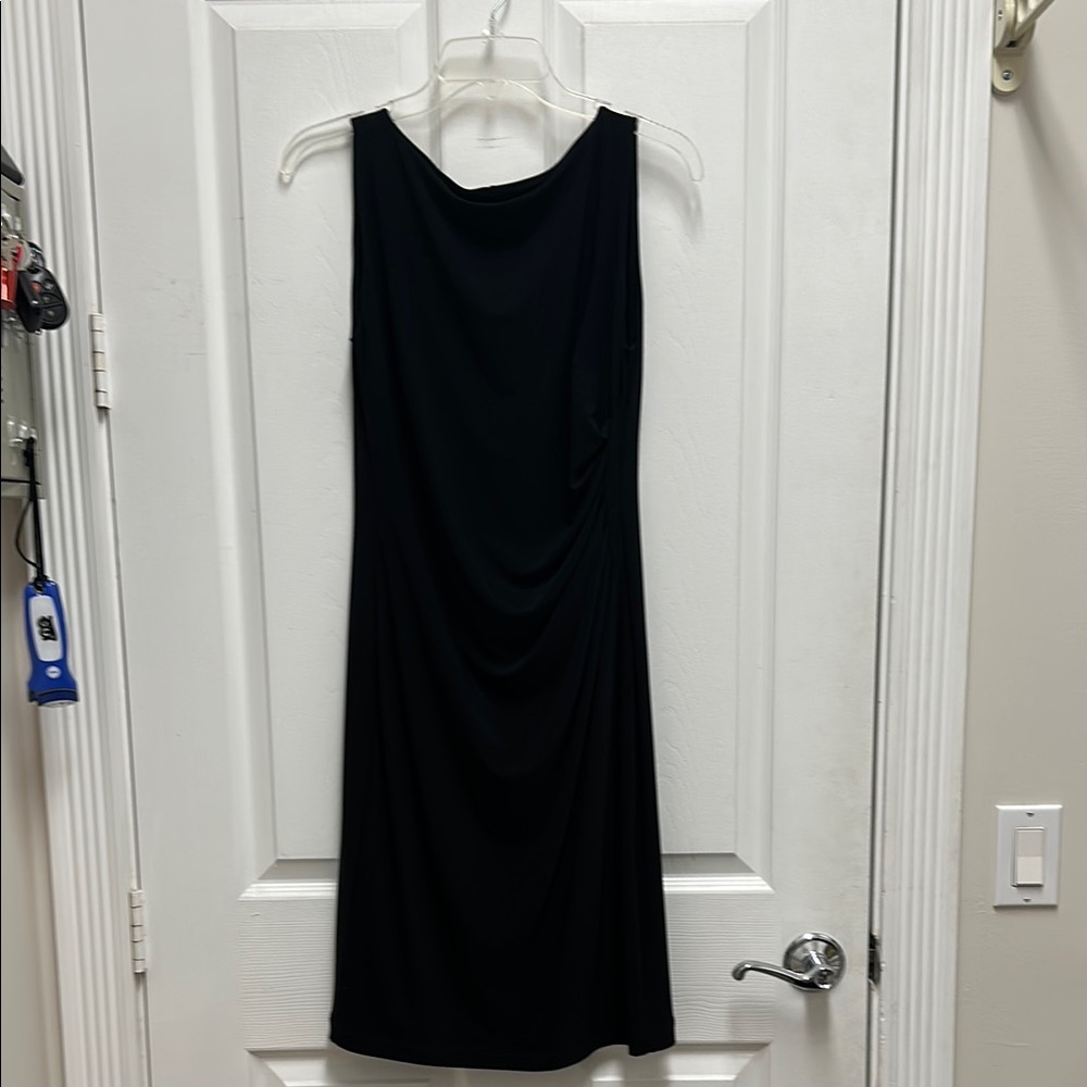 Lauren Ralph Lauren Black Sheath Midi Dress